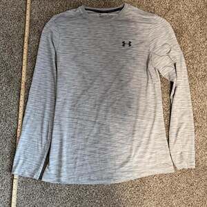 Under Armour HeatGear Fitted Long Sleeve Shirt Gray Heather XL